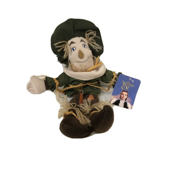 Warner Bros Studio Wizard of OZ Scarecrow Doll Stuff Plush Green Plush 9" Toy - Picture 3 of 6